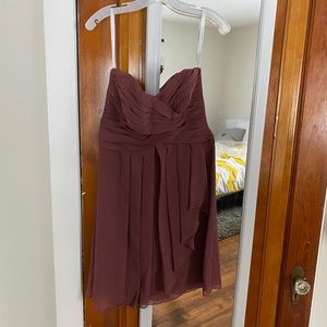 David’s bridal short bridesmaids dress